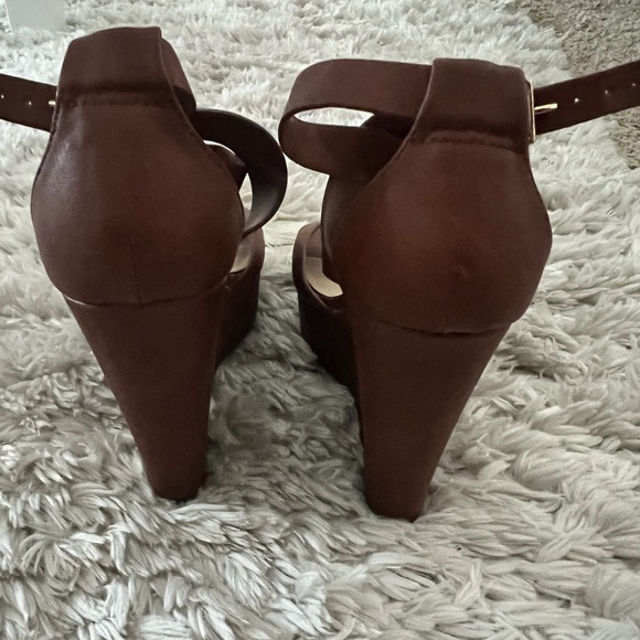 Brown Wedges Sandals - Picture 2 of 5